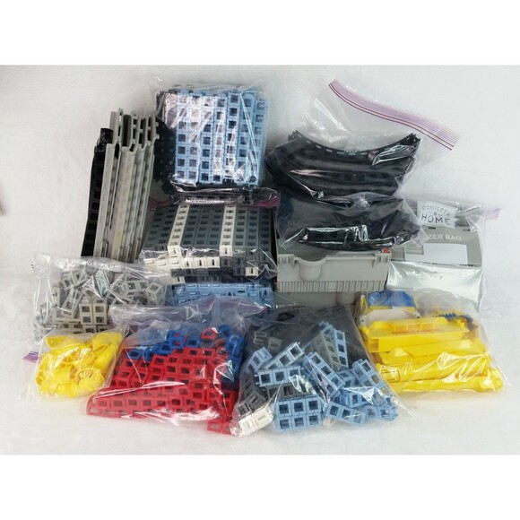 HUGE Lot Of Random Rokenbok Parts Accessories Chutes Bases Blocks 100s of Pieces - Picture 1 of 14